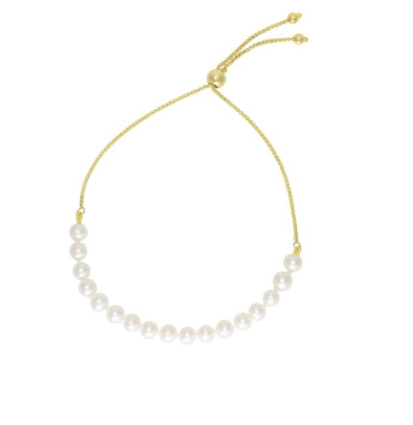 14K 5MM Pearl Bracelet