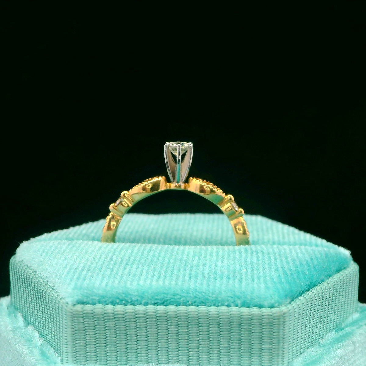 10K Stackable Engagement Ring