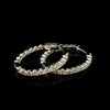 14K Diamond Hoop Earrings