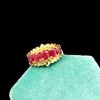 14K 5 Oval Ruby Ring