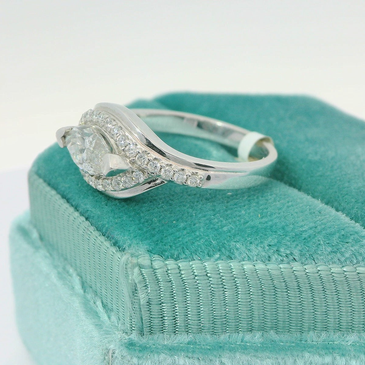 14K Marquise Diamond Engagement Ring