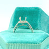 14K White Gold Princess Cut Setting