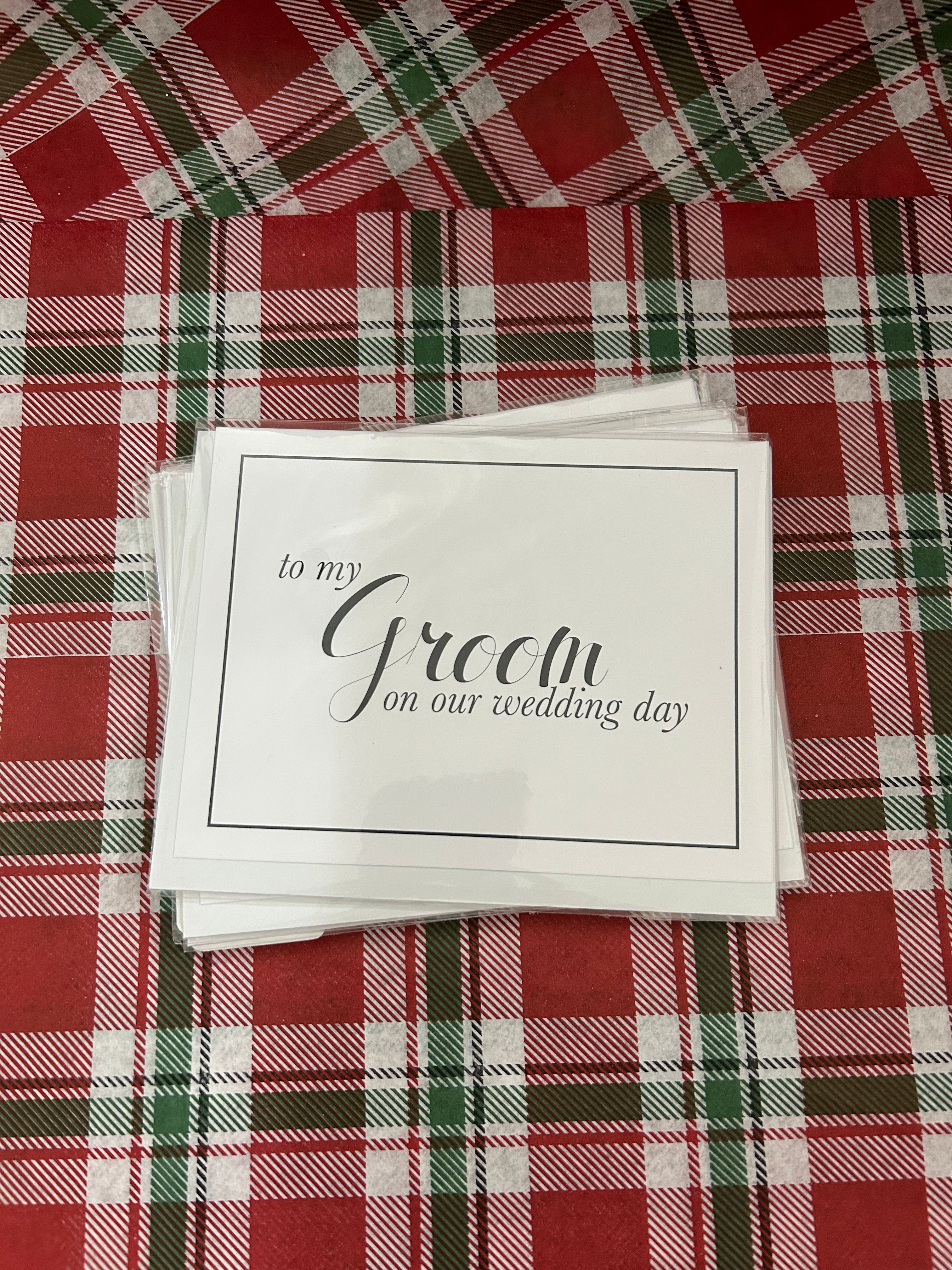 To My Groom Wedding Card