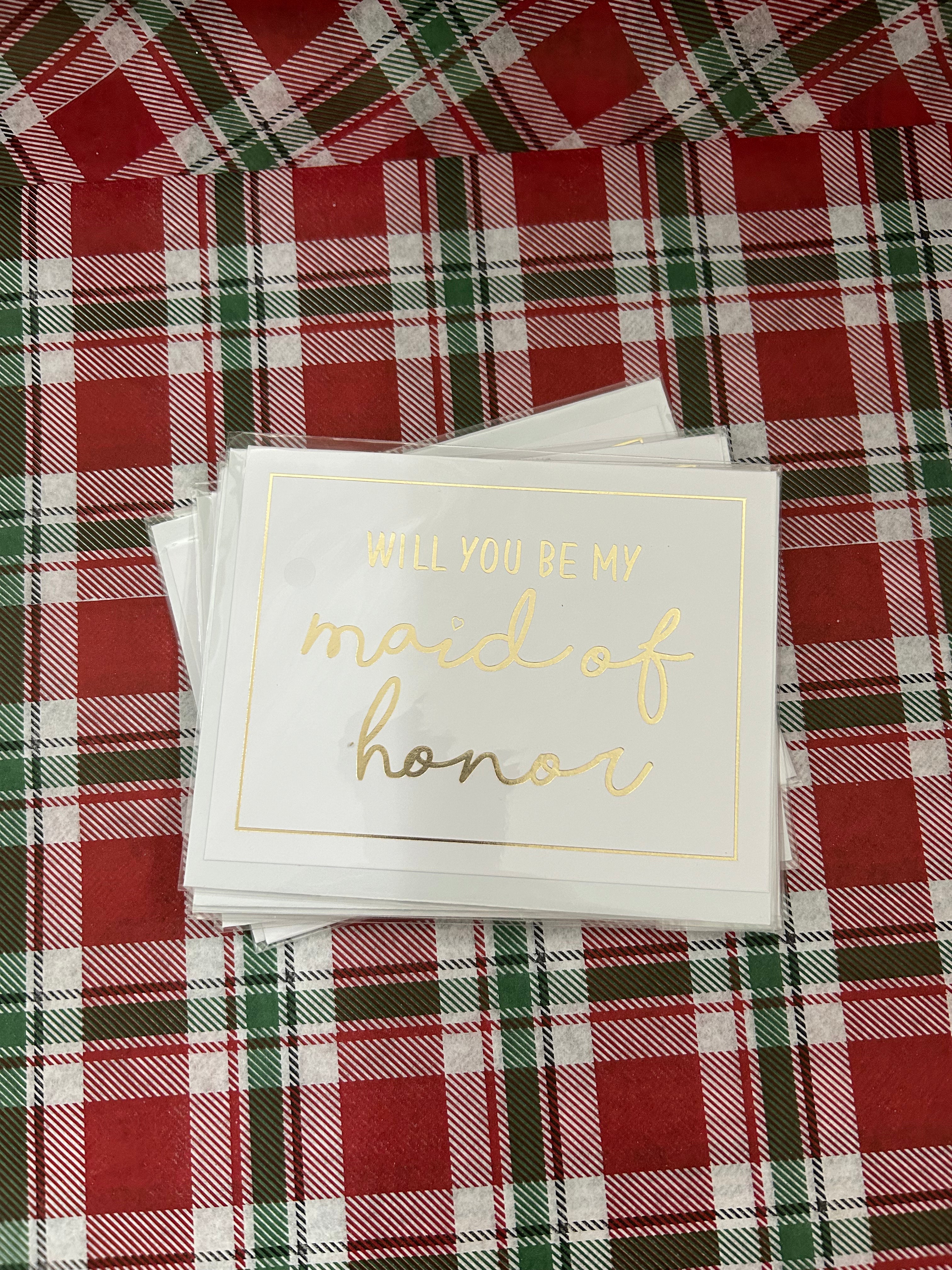 Maid Of Honor Card