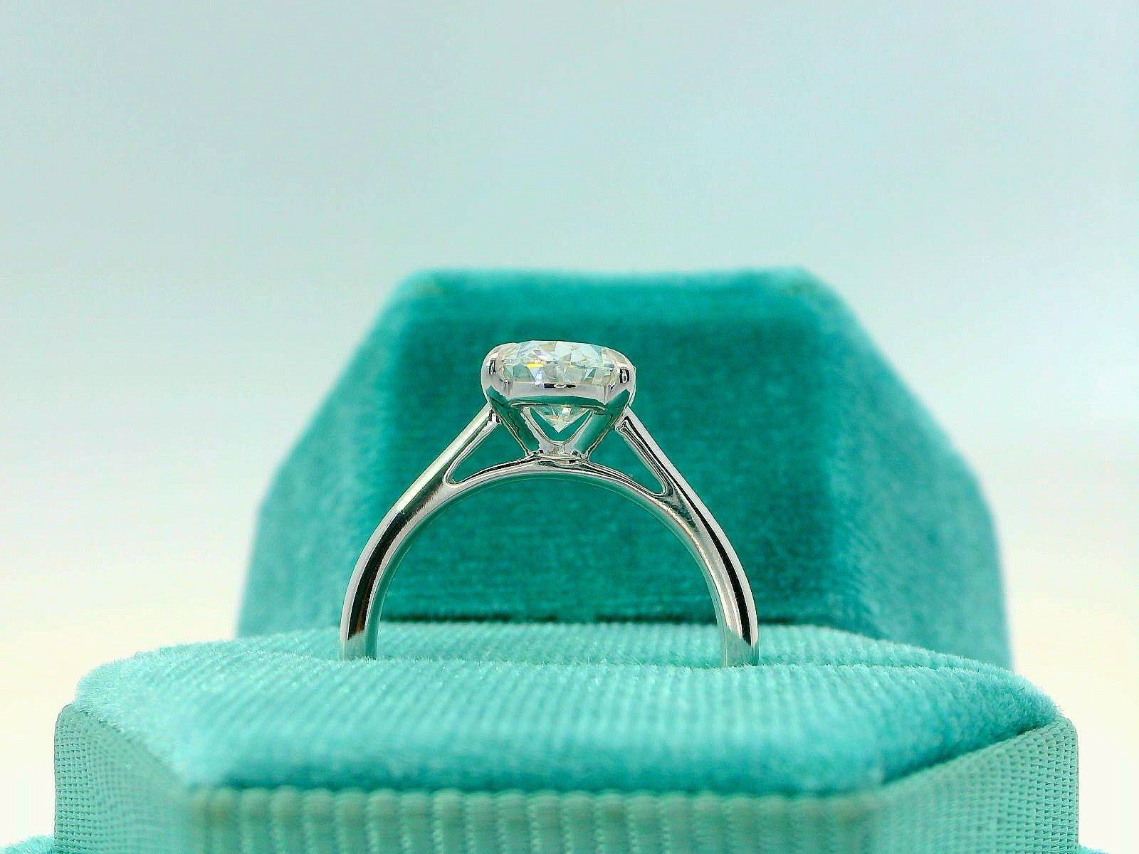 14K Solitaire 2CTW Oval Engagement Ring