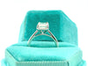 14K Solitaire Emerald Cut Engagement Ring