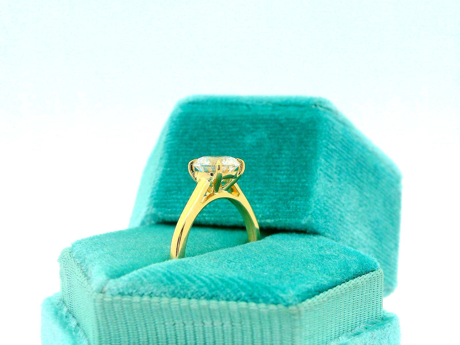 14K Solitaire 1.5CTW Round Engagement Ring