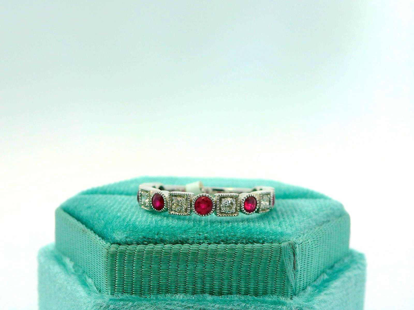 10K Round Cut Ruby Ring