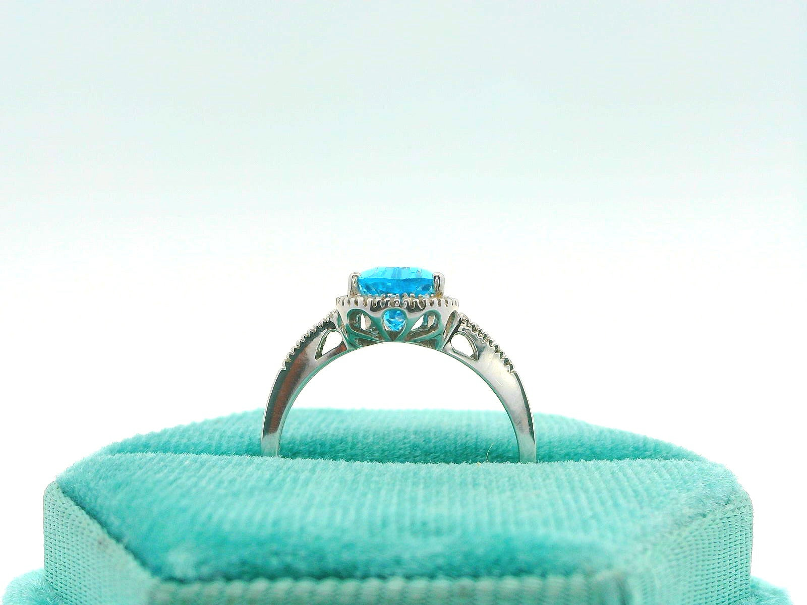 10K Blue Topaz Ring