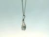 Sterling Silver Twisted Emerald Necklace