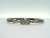 14KG Lab Created Diamond Milanese Mesh Marchesa Bangle Bracelet