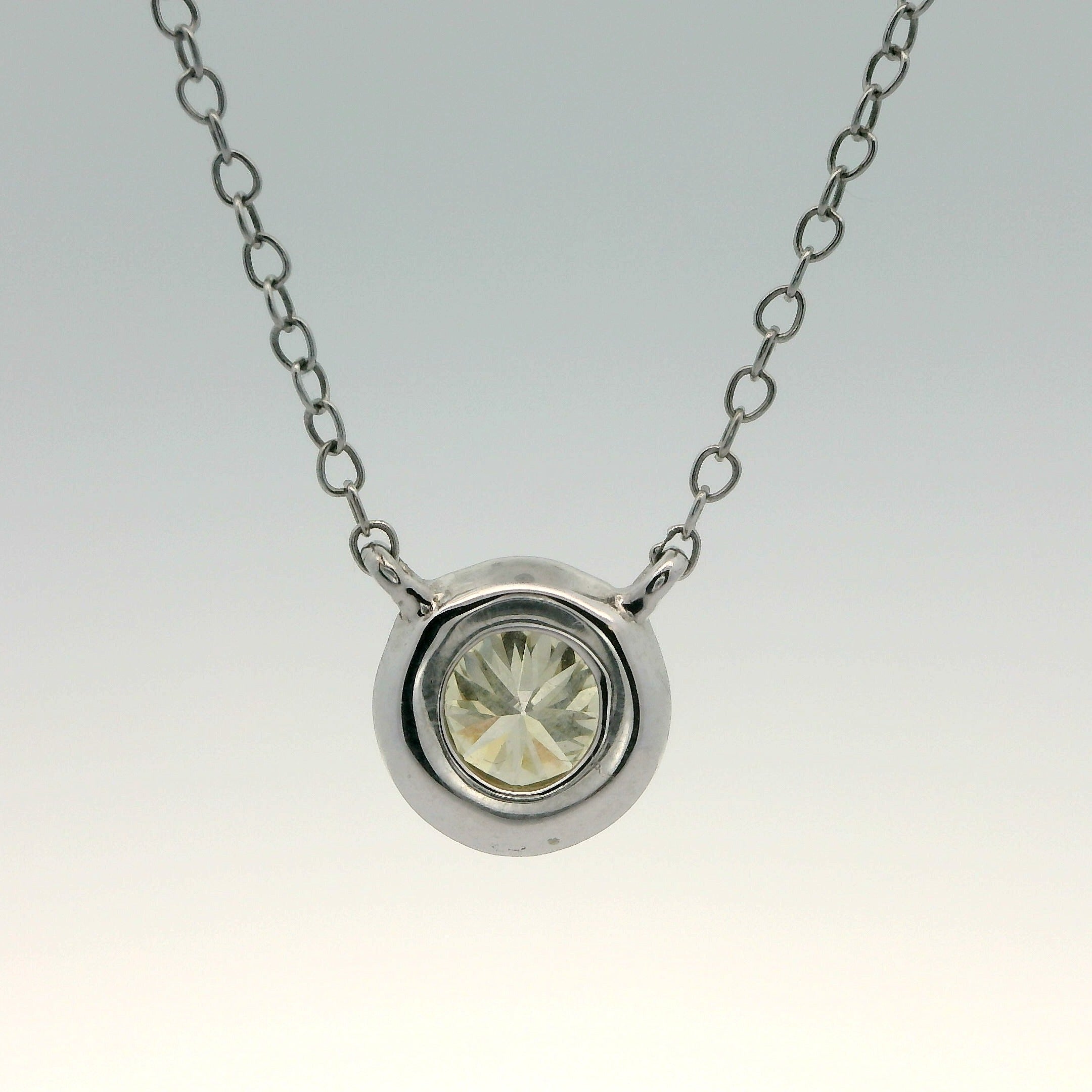 14K 0.50CTW Bezel-Set Diamond Necklace