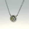 14K 0.50CTW Bezel-Set Diamond Necklace