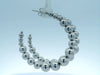 Silver Beaded Hoops
