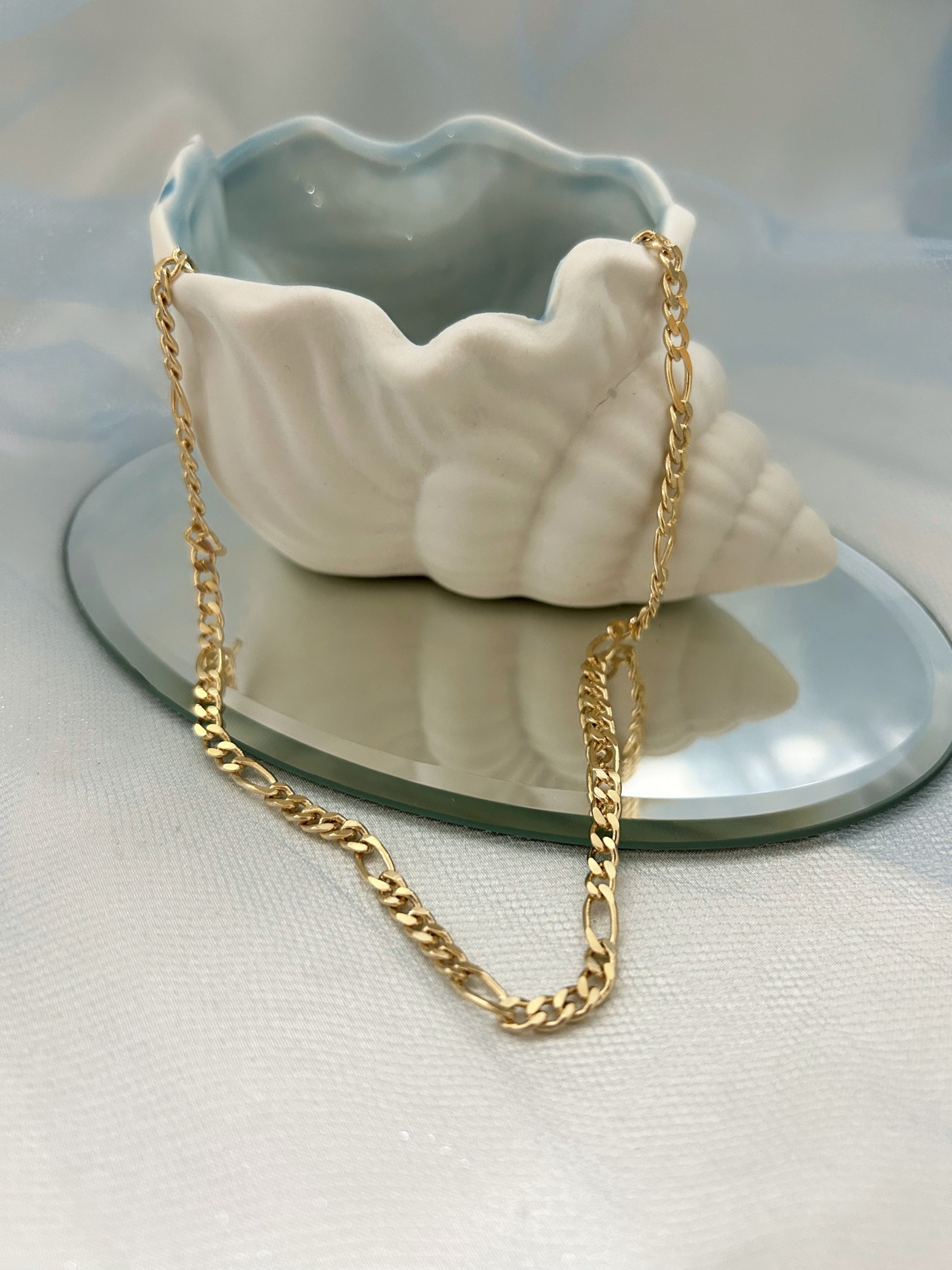Gold Filled 18” Figaro Chain