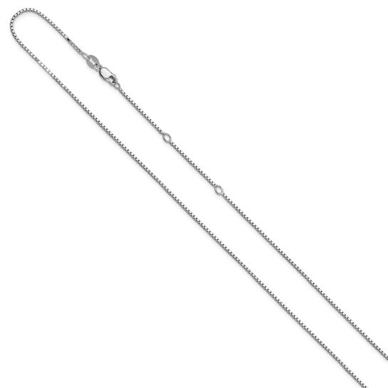 Sterling Silver 1.1MM Adjustable-Length Box Chain