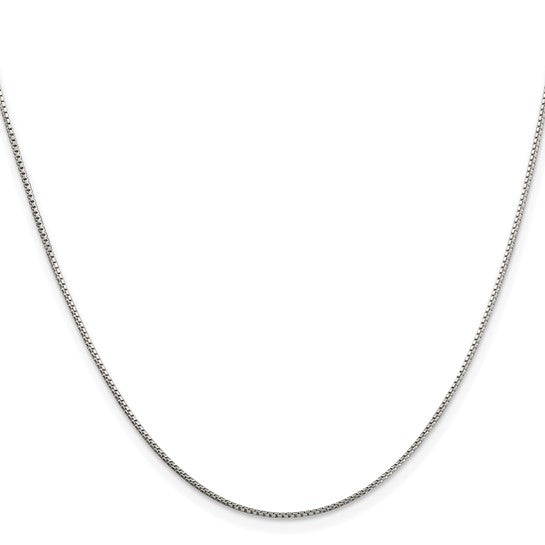 Sterling Silver 1MM 8-Sided Box Chain