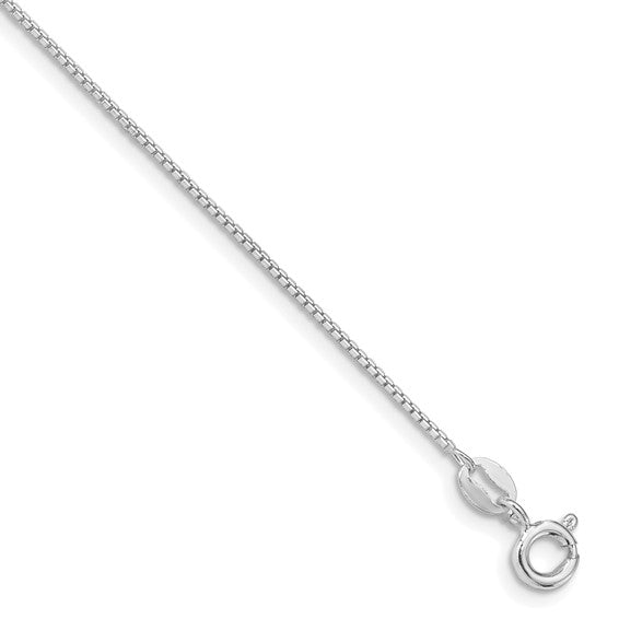 Sterling Silver 1MM 8-Sided Box Chain