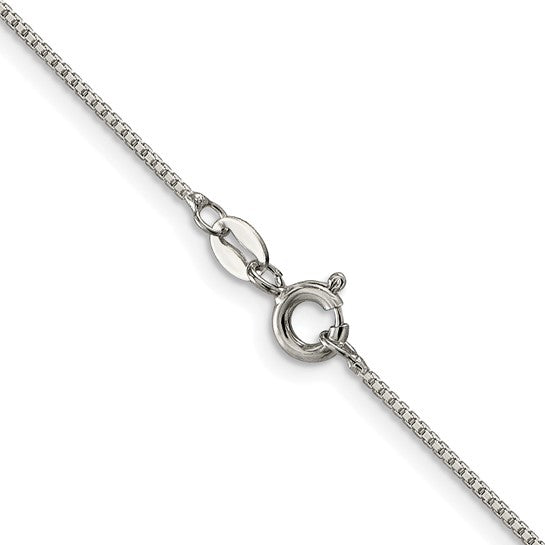 Sterling Silver 1MM 8-Sided Box Chain