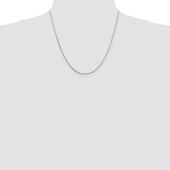 Sterling Silver 1MM 8-Sided Box Chain