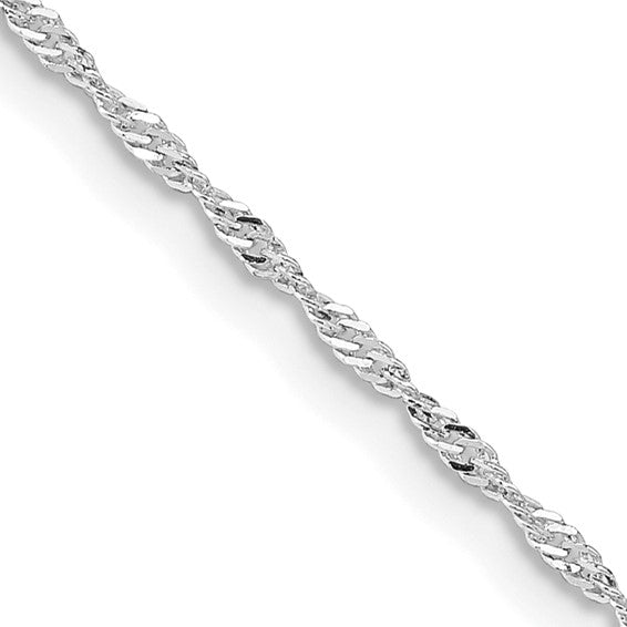 Sterling Silver 1.4MM Singapore Chain