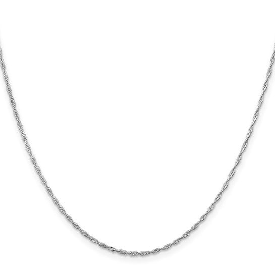 Sterling Silver 1.4MM Singapore Chain