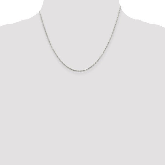 Sterling Silver 1.4MM Singapore Chain