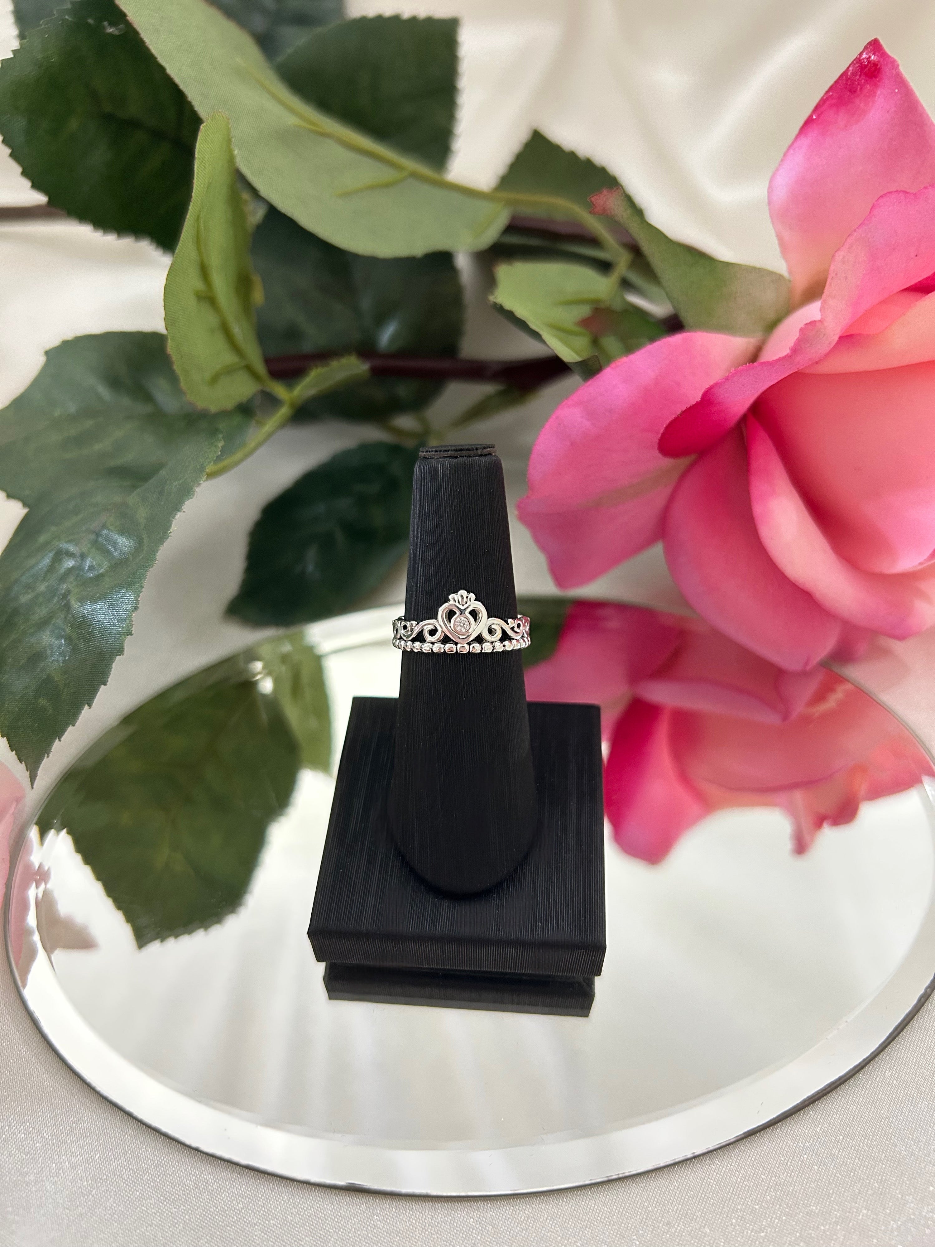 Sterling Silver Princess Tiara Ring