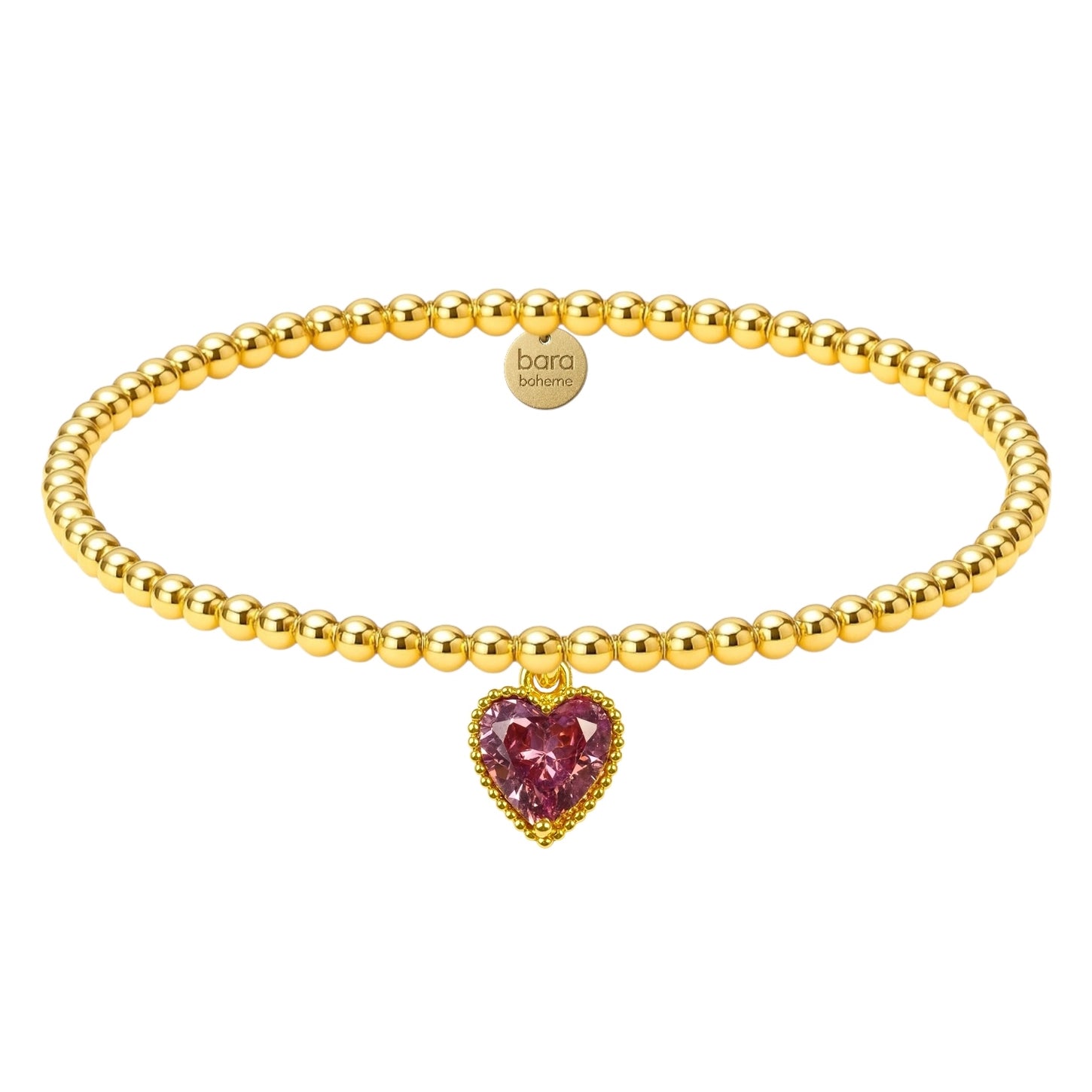 Vintage Heart Charm Bracelet