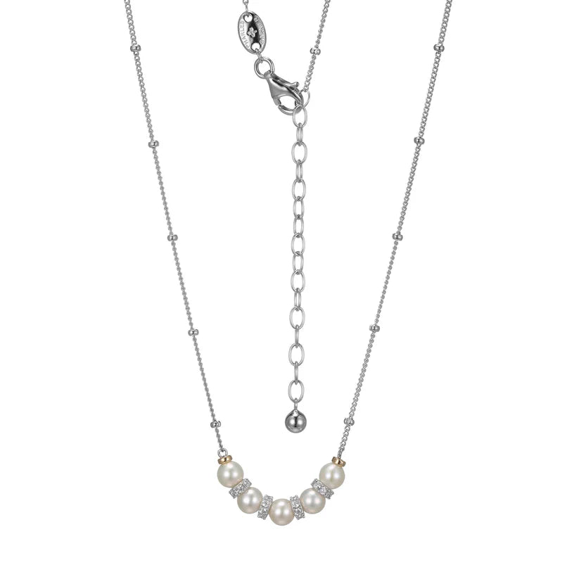 Thea Sterling Silver Pearl Necklace