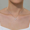 Image of a Pendant with a Chain Necklace on a Model's Neck.