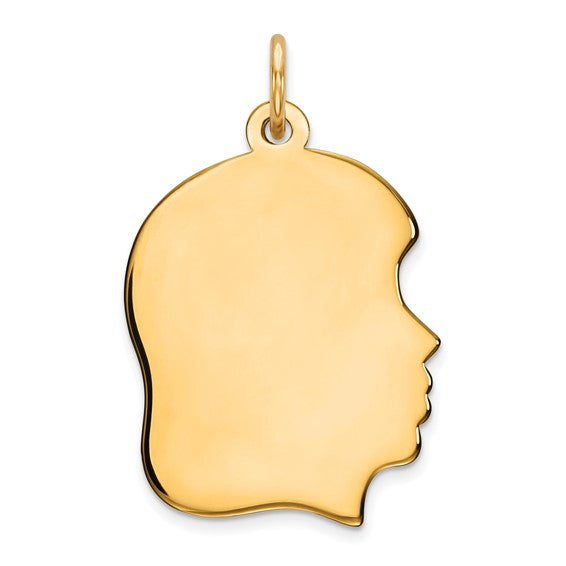 Gold Plated Girl Charm