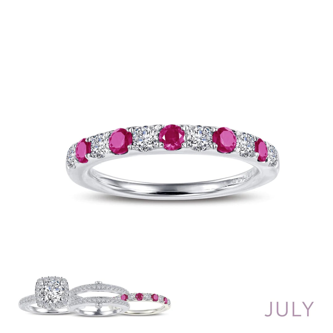 Lafonn Ruby Birthstone Band