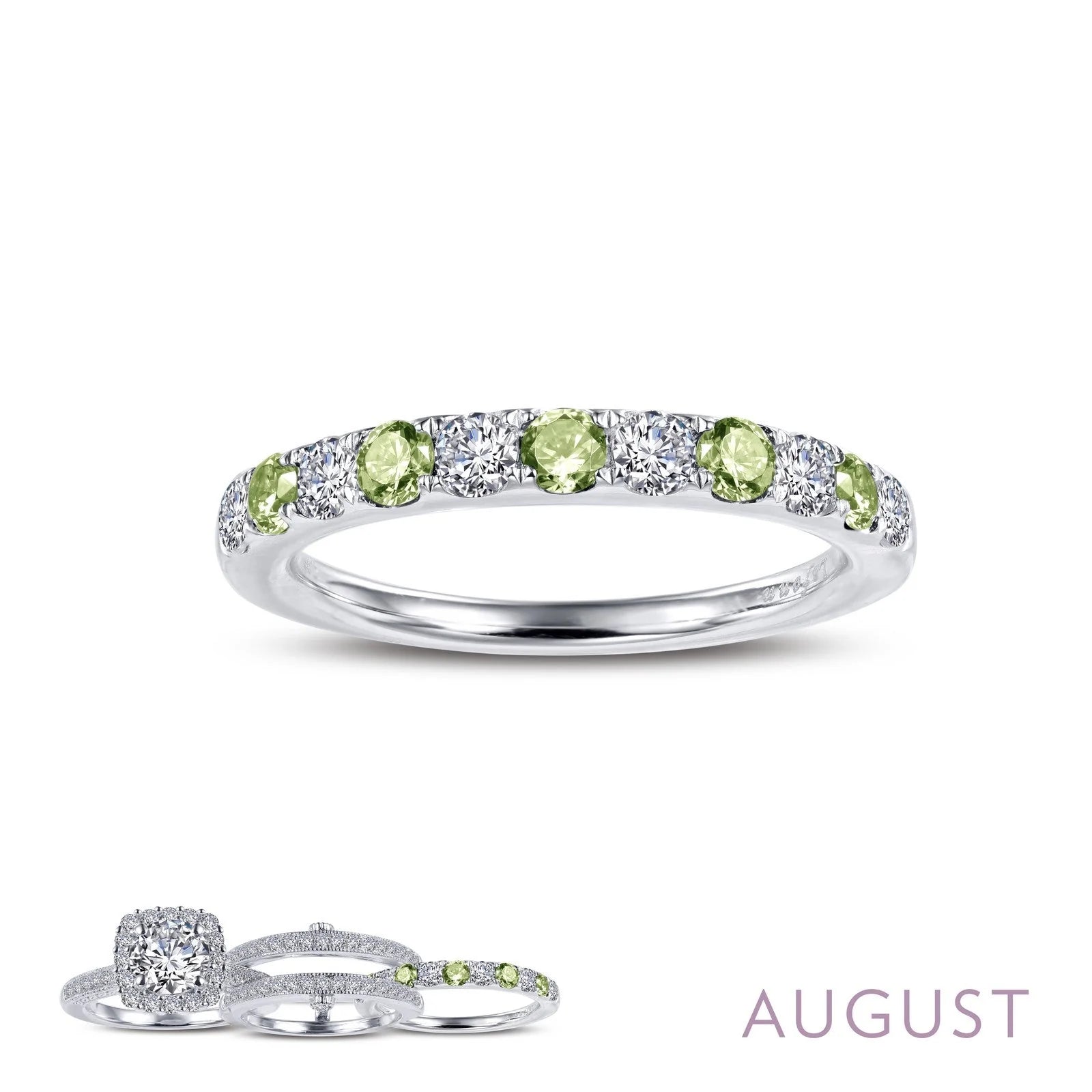 Lafonn Peridot Birthstone Band