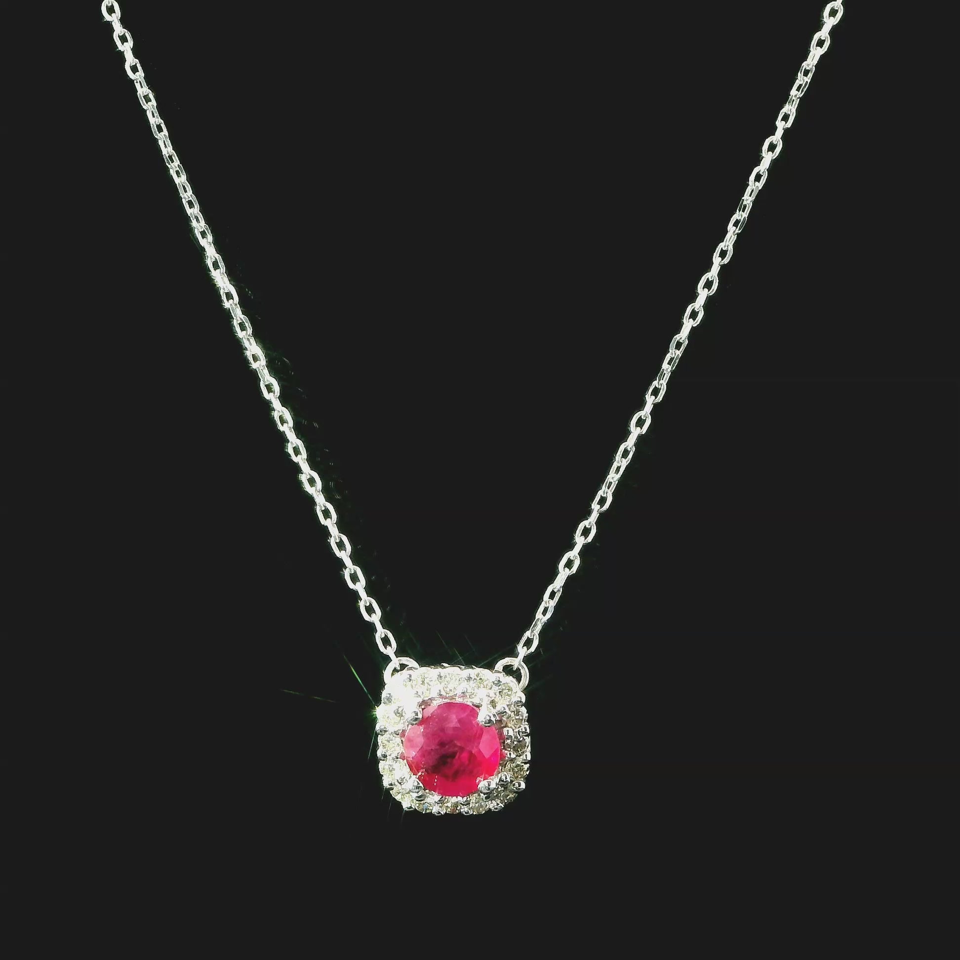 10K Ruby Necklace