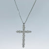 Load and play video in Gallery viewer, 10K Dia Cross Necklace