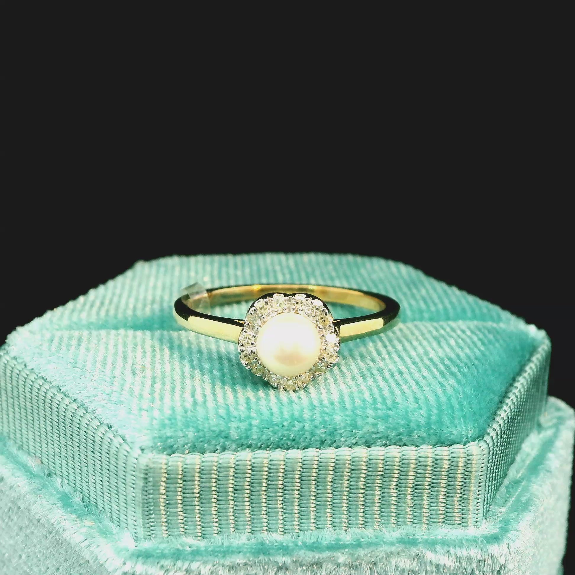 10K Pearl Ring