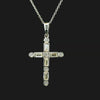 Load and play video in Gallery viewer, Sterling Silver Emerald Cut Cross Necklace