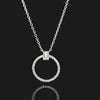 Load and play video in Gallery viewer, Lafonn Round Baguette Pendant Necklace