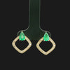 Load and play video in Gallery viewer, 10K Pear Shape Emerald Earrings