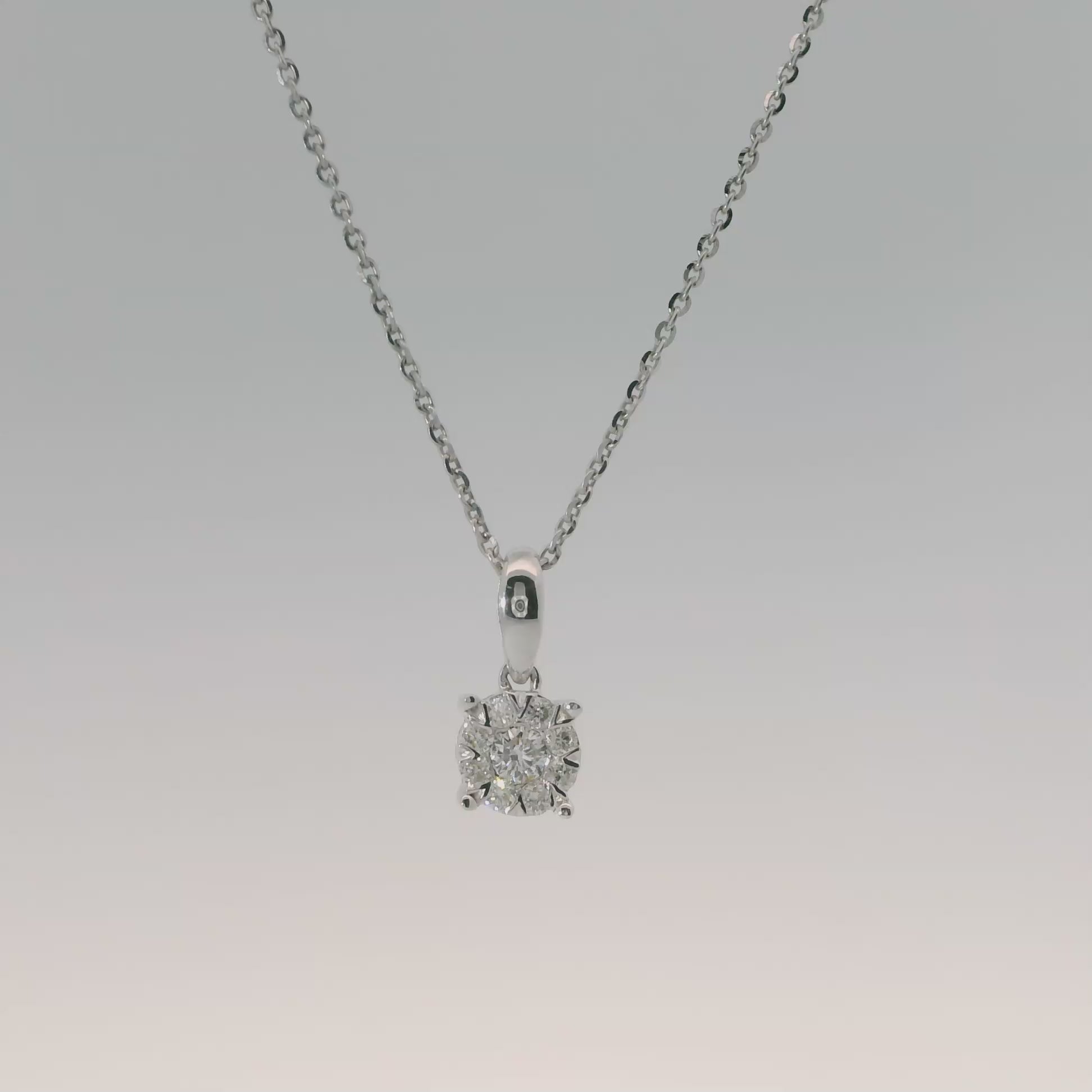 10K 1/8CTW Diamond Necklace