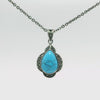 Load and play video in Gallery viewer, Stainless Steel Turquoise Pendant