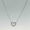 Load and play video in Gallery viewer, 10K White  &amp; Yellow Gold Heart Necklace