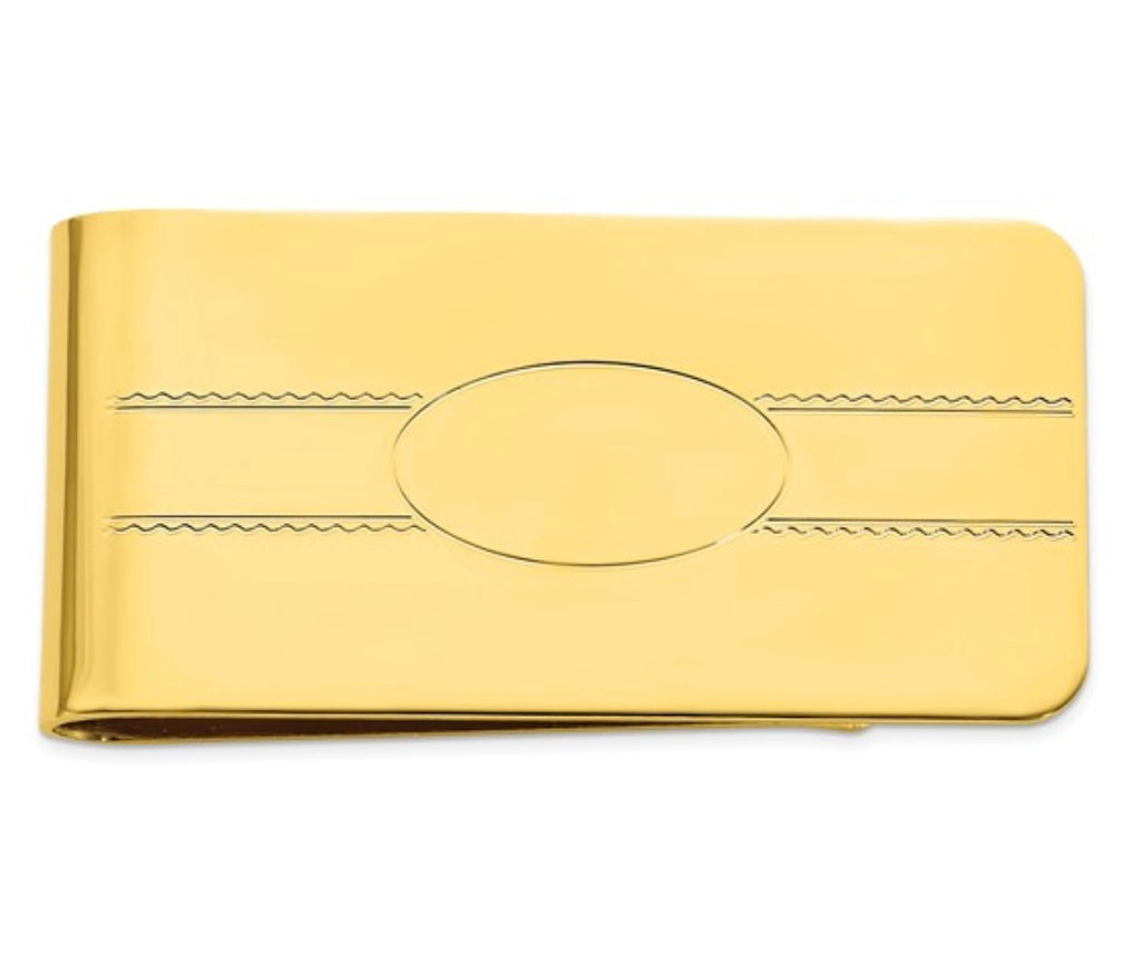 Kelly Waters Yellow Gold Money Clip