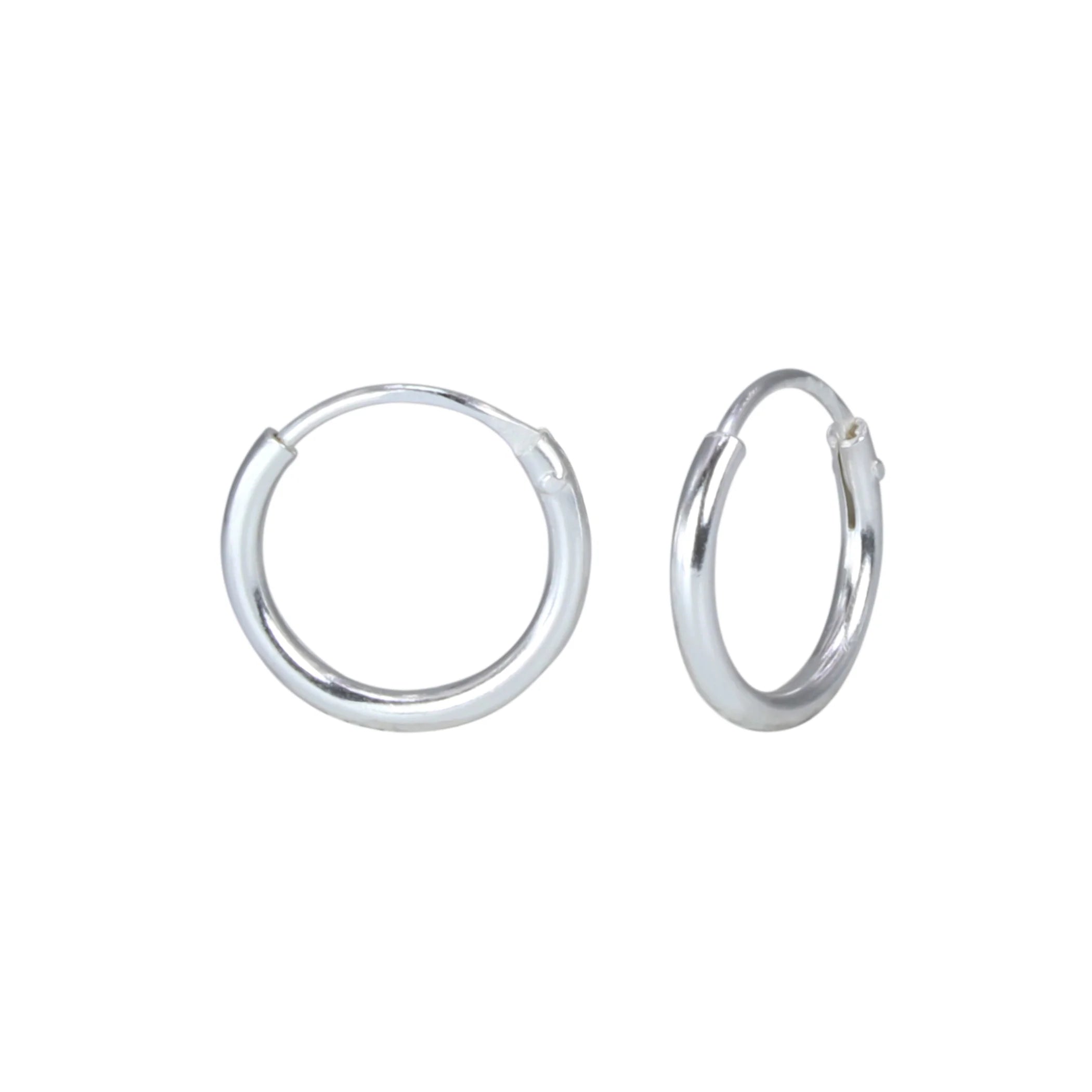 Cherished Moments Silver Hoops