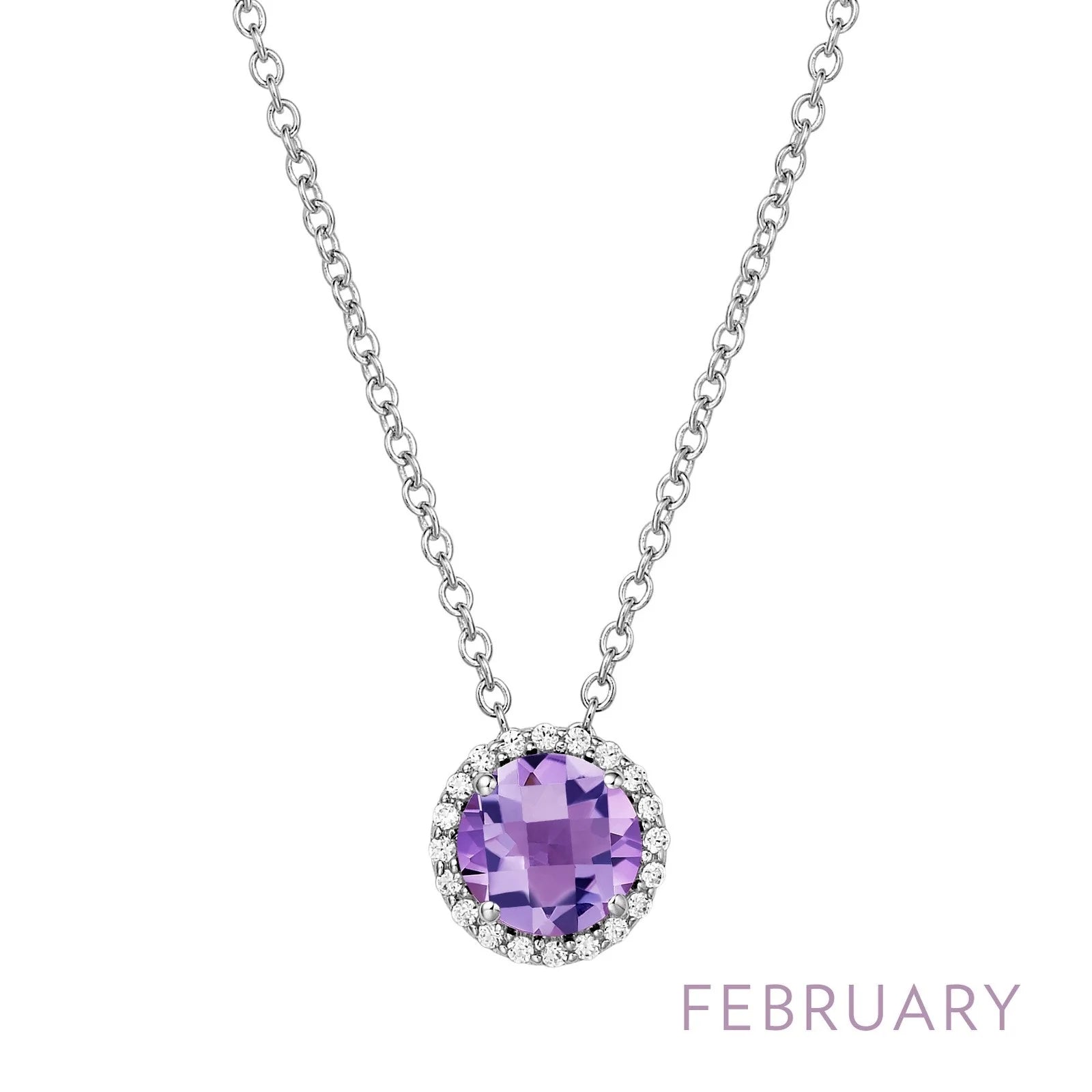 Lafonn Amethyst Birthstone Necklace