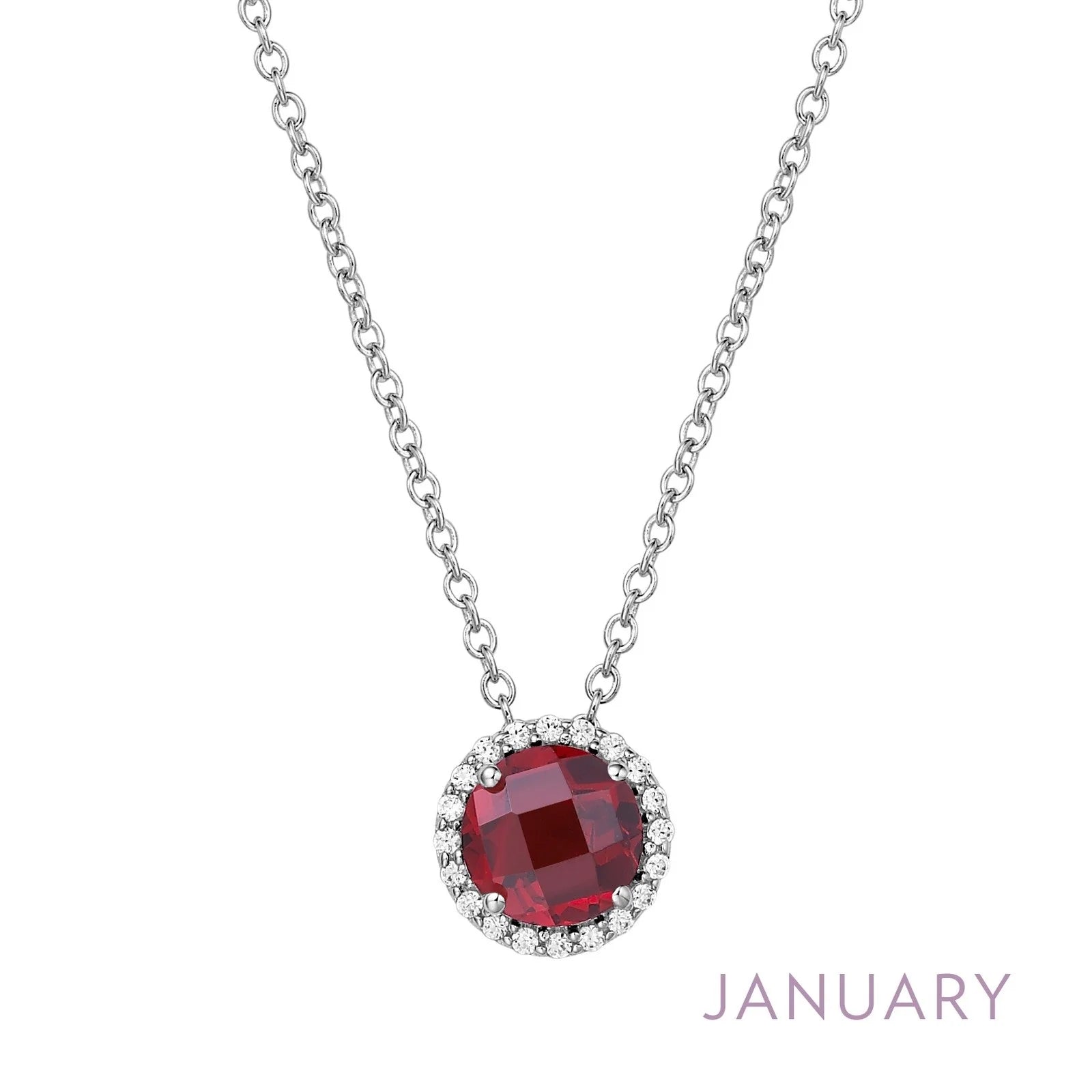 Lafonn Garnet Birthstone Necklace