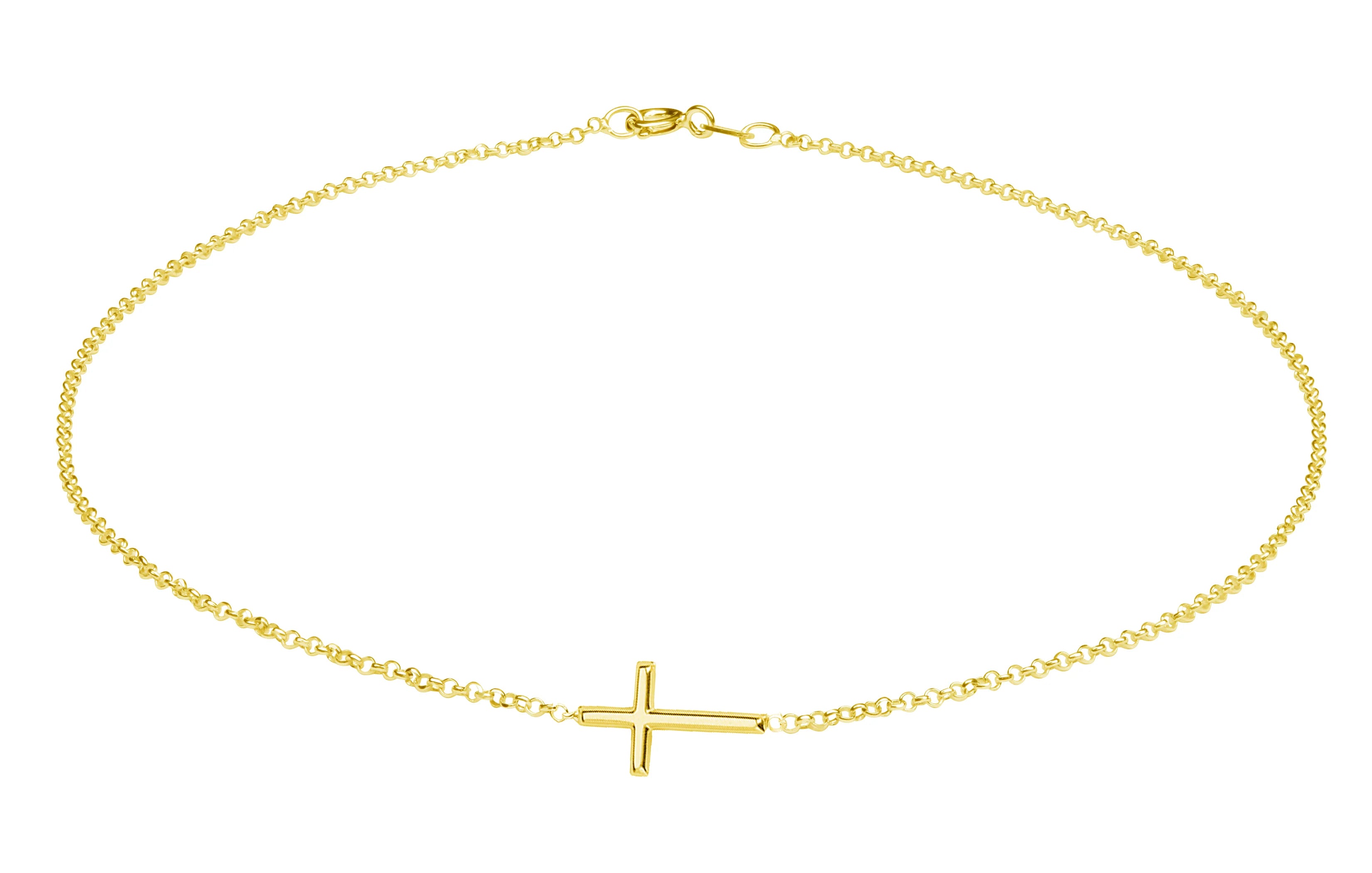 Horizontal Cross Necklace