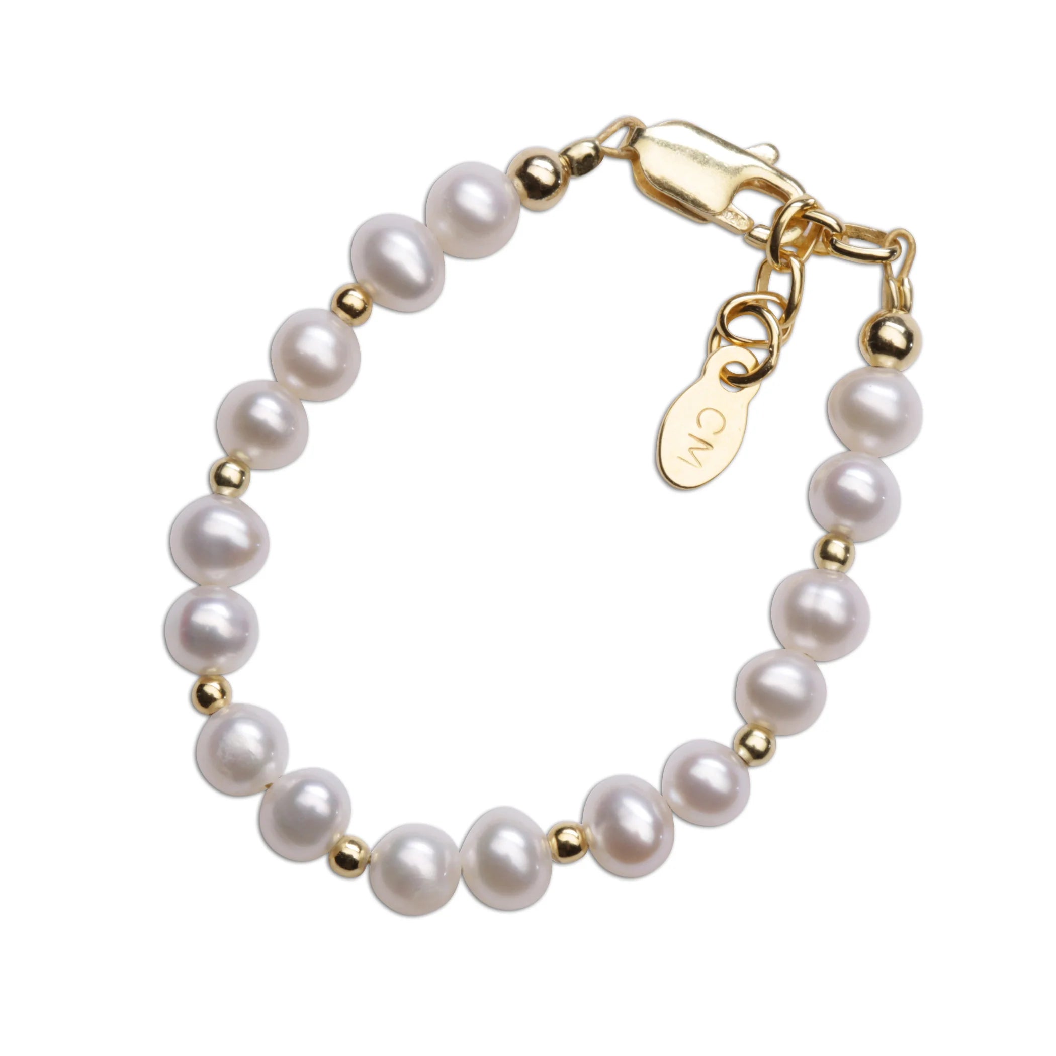 Cherished Moments Gold Pearl Bracelet