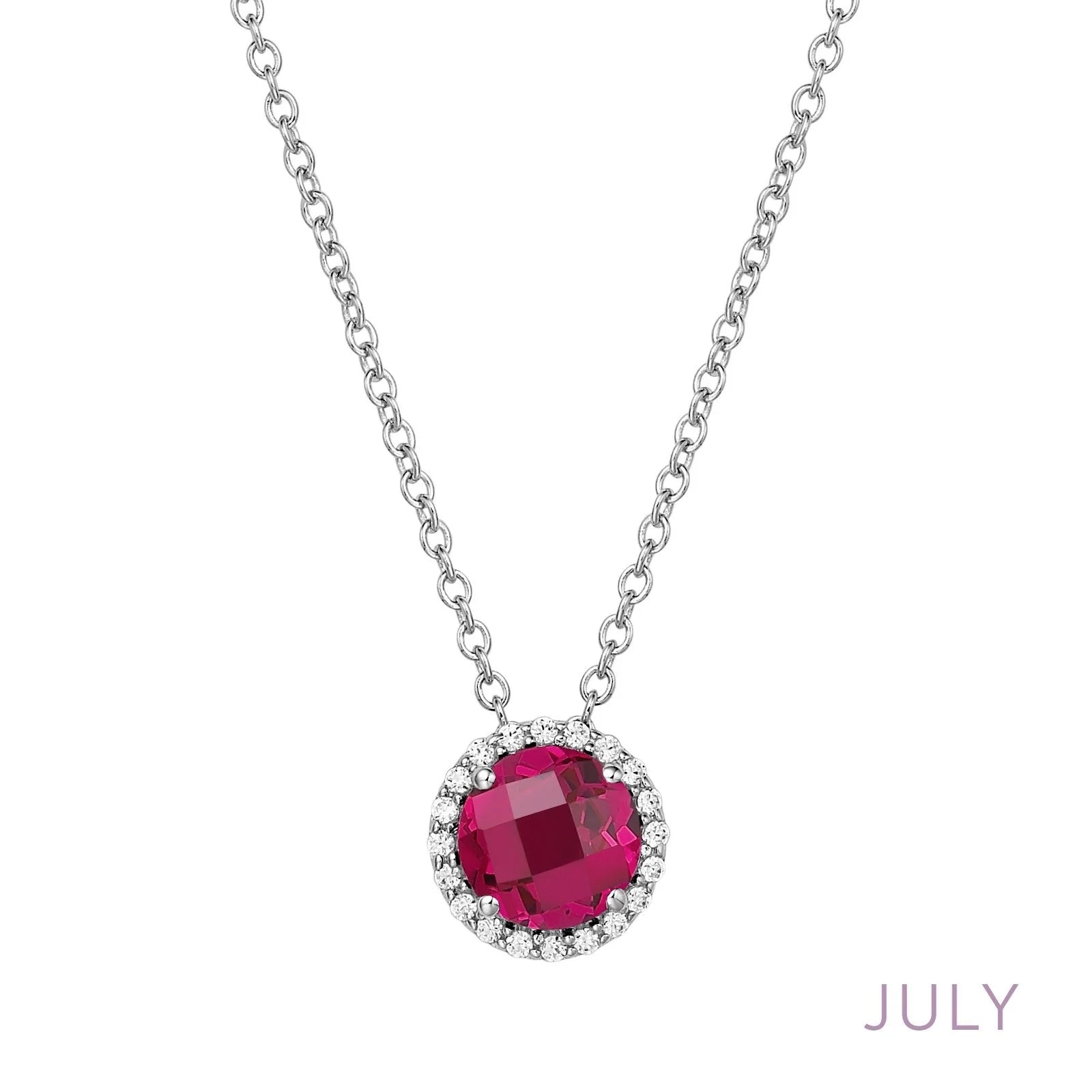 Lafonn Ruby Sterling Necklace